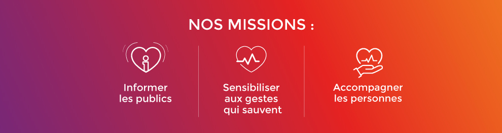Missions du Club coeur et santé : prevention - information - gestes qui sauvent